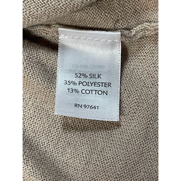 J.Jill Silk Blend Cardigan with Front Pockets (Size L) - Picture 4 of 7